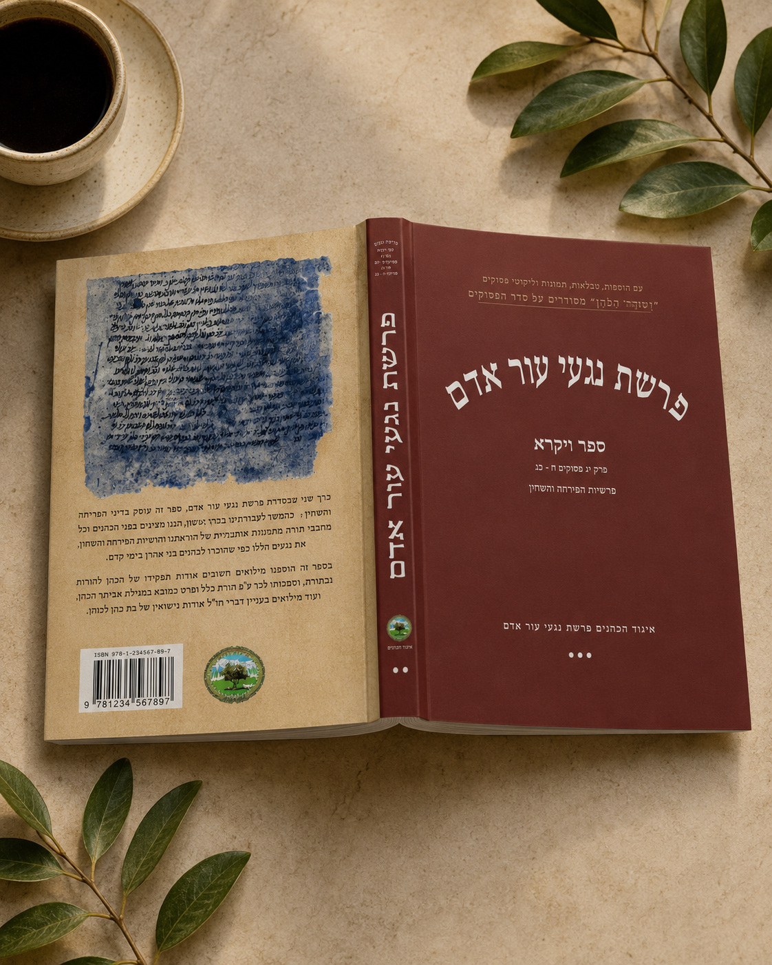 כריכת פרשת נגעי עור אדם כרך ב׳