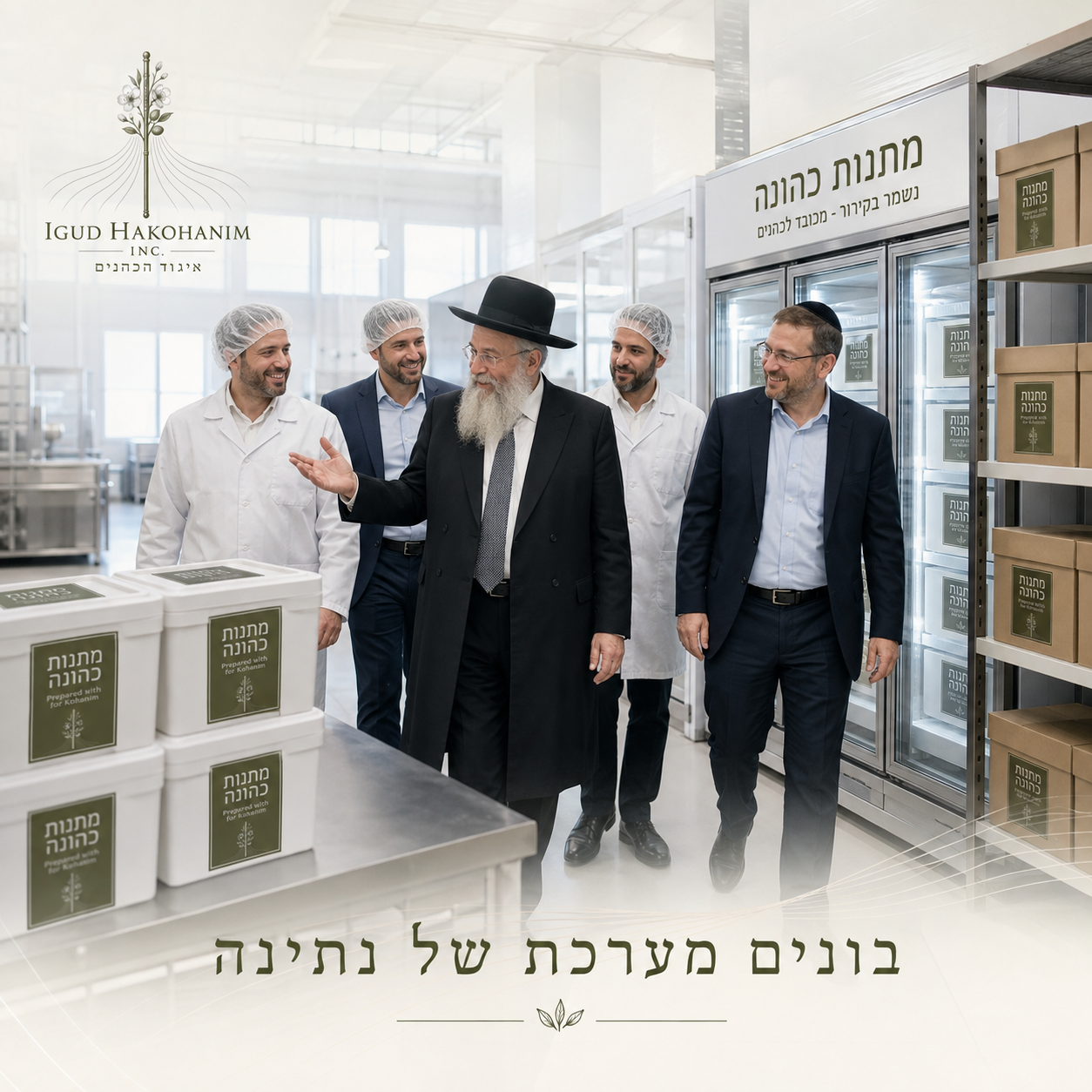 Organized delivery of Zeroa, Lechayayim and Keva to Kohanim